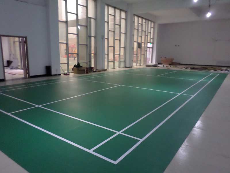 河北省羽毛球館pvc運動地板 河北省霸州市羽毛球館pvc運動地板